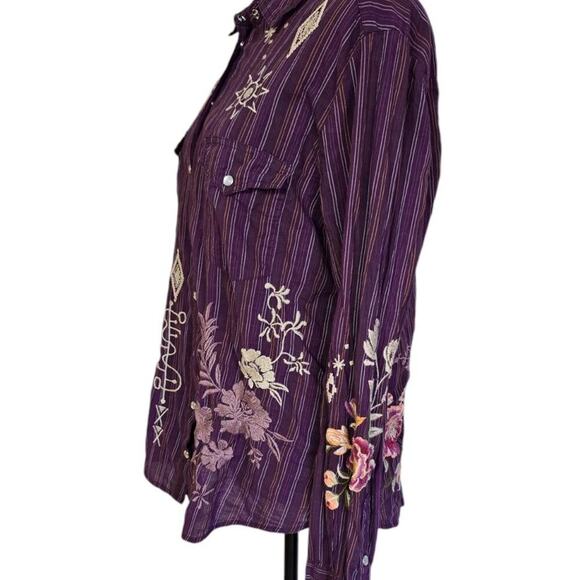 Johnny Was Pearl Snap Button Up - Picture 2 of 10